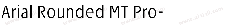 Arial Rounded MT Pro字体转换